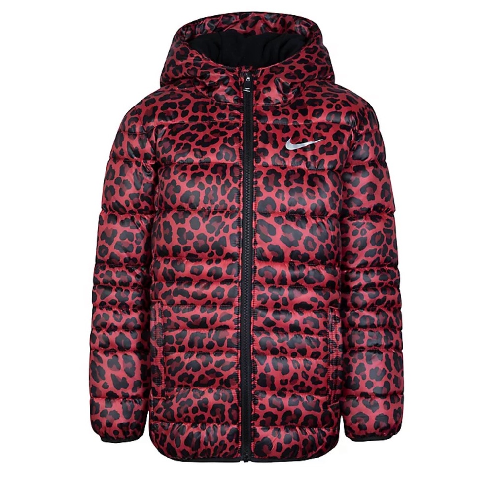 Nike Girls’ Just Do It Leopard Print Jacket Size 6X